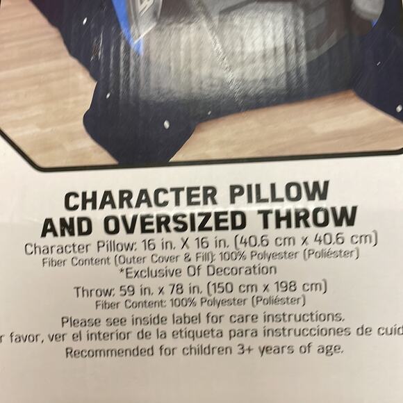 Star Wars Grogu Baby Yoda Pillow Oversized  Bed Throw 2- Piece Set Bedding NWT - Picture 6 of 6